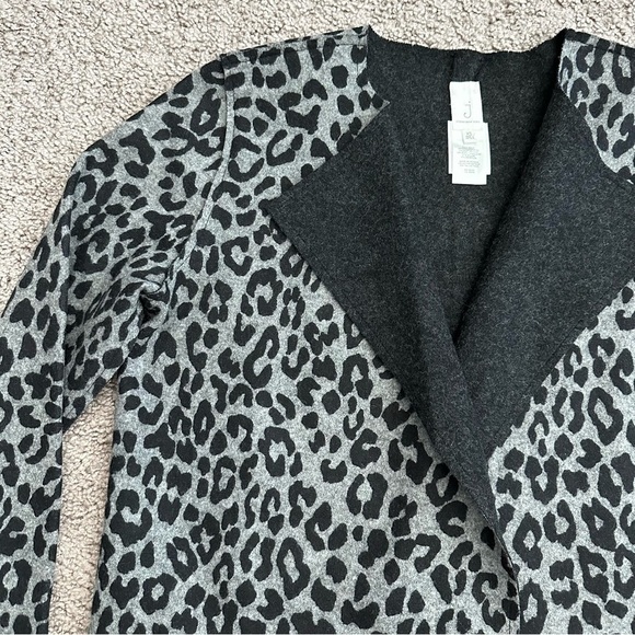 Jones New York Womens Size XS Wool Blend Leopard Print Jacket Blazer - Picture 6 of 11